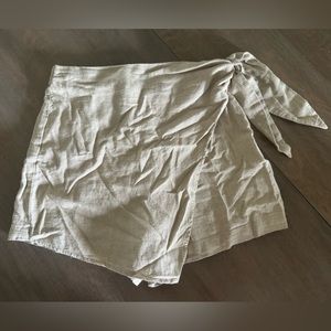 A New Day linen wrap skort